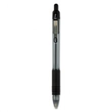 Z-Grip Ballpoint Pen, Retractable, Medium 1 mm, Black Ink, Clear Barrel, 24/Pack